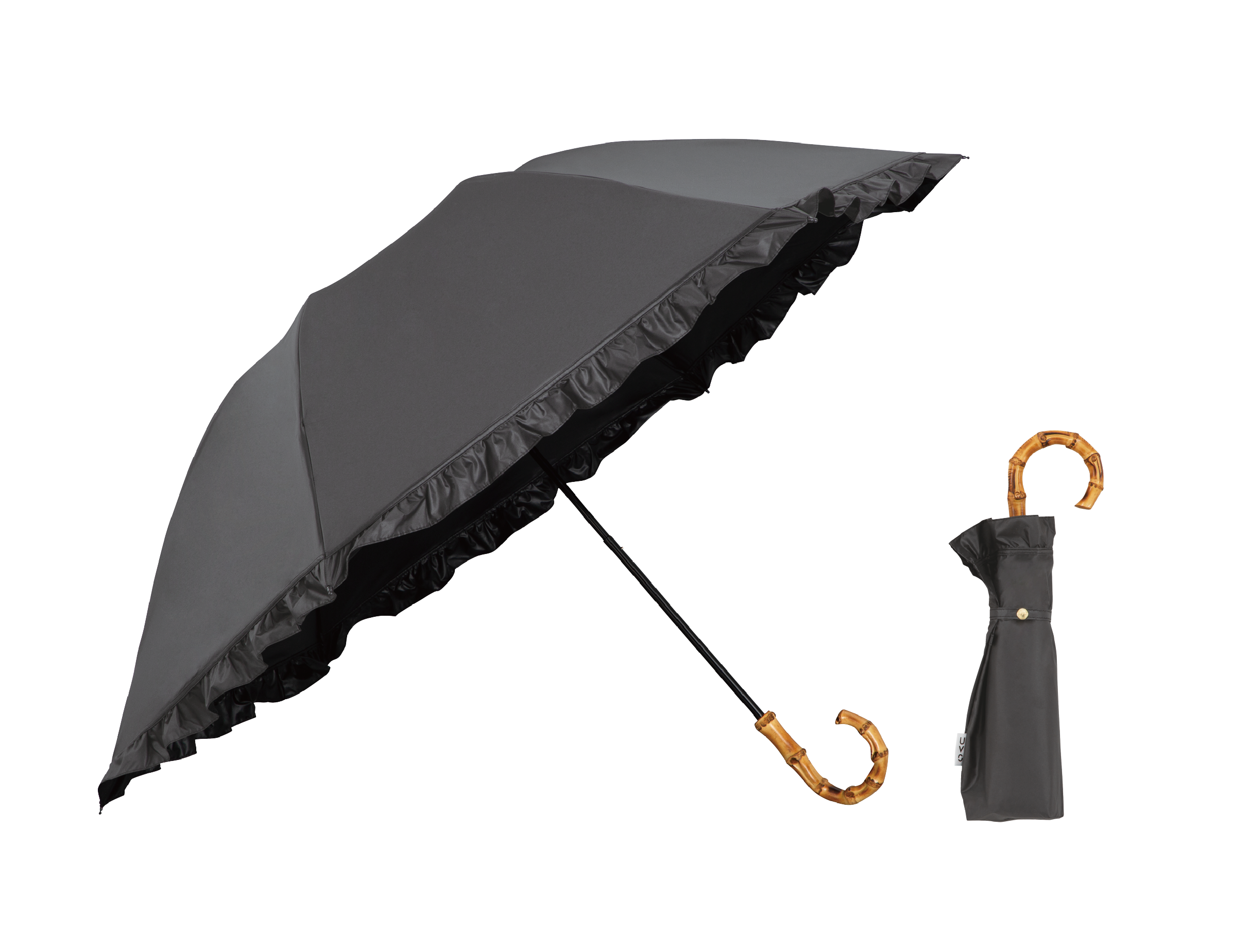 3段折りたたみ傘（黒）